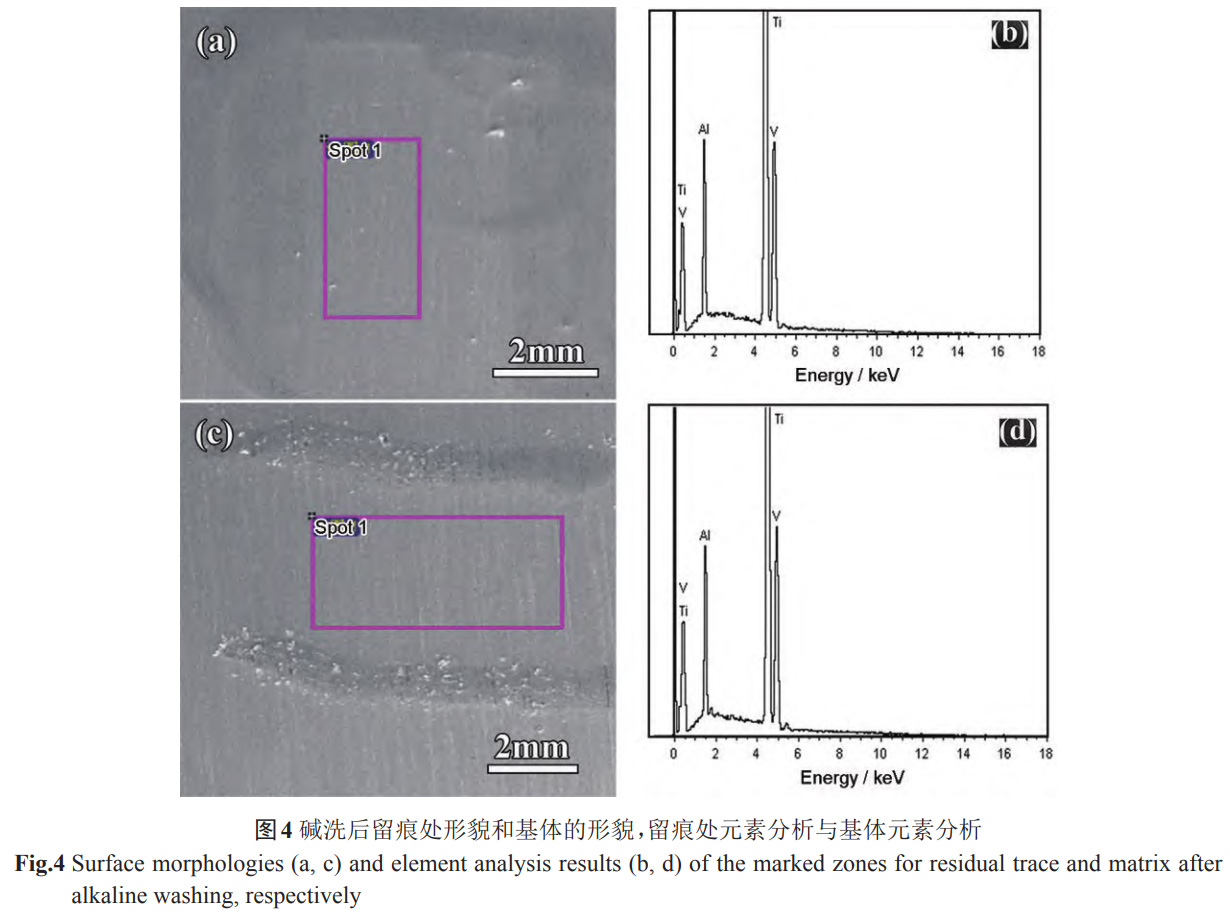 鈦合金表面堿洗及水洗留痕形成機(jī)制與腐蝕過程控制